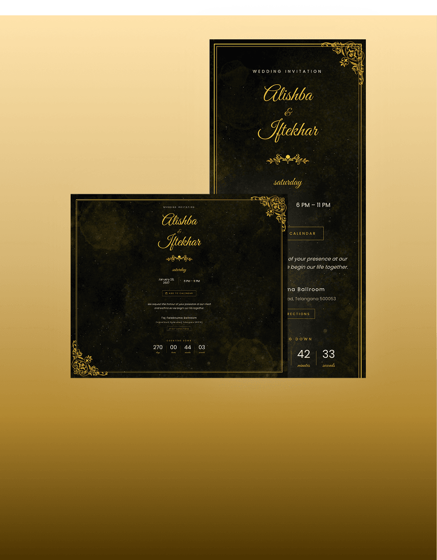 Onyx Gold template preview