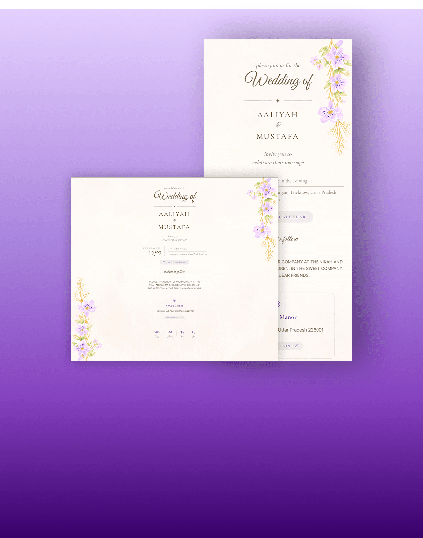 Plum Damask template preview